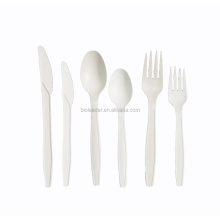 Wholesale Compostable Biodegradable Plastic Cutlery Set Disposable Cutlery Set With Napkin